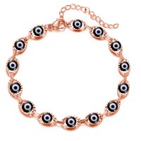 Retro Teufels Auge Kupfer Überzug Unisex Armbänder Fußkettchen Halskette sku image 12