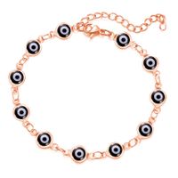 Retro Devil's Eye Copper Plating Unisex Bracelets Anklet Necklace sku image 37