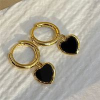 1 Pair Sweet Heart Shape Bow Knot Copper Plating Inlay Zircon Drop Earrings main image 1