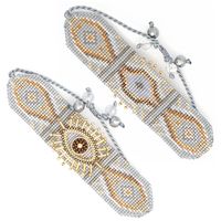 Ethnic Style Eye Glass Beaded Unisex Bracelets sku image 2