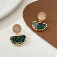 Wholesale Jewelry 1 Pair Fashion Sector Alloy Resin 14k Gold Plated Drop Earrings main image 5