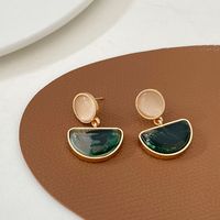 Wholesale Jewelry 1 Pair Fashion Sector Alloy Resin 14k Gold Plated Drop Earrings main image 4