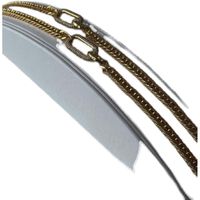 Retro Geometrisch Titan Stahl Überzug Inlay Zirkon 18 Karat Vergoldet Halskette main image 4