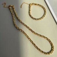 Wholesale British Style Solid Color Titanium Steel Necklace main image 2