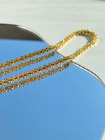 Einfacher Stil Einfarbig Rostfreier Stahl Inlay 18 Karat Vergoldet Halskette main image 2