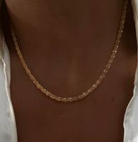 Simple Style Solid Color Stainless Steel Inlay 18k Gold Plated Necklace main image 7