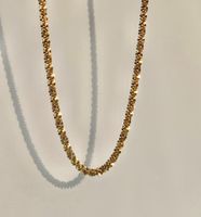 Einfacher Stil Einfarbig Rostfreier Stahl Inlay 18 Karat Vergoldet Halskette sku image 2