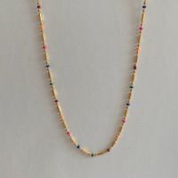 Wholesale Retro Colorful Stainless Steel Necklace main image 2