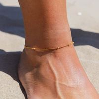 Simple Style Geometric Stainless Steel Plating 18k Gold Plated Women's Anklet sku image 2