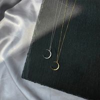 Simple Style Moon Metal Plating Women's Pendant Necklace main image 5
