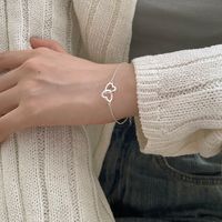 Simple Style Heart Shape Alloy Plating Chain Women's Bracelets sku image 1