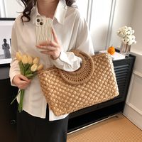 Women's All Seasons Straw Vacation Handbag main image 8