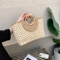 Women's All Seasons Straw Vacation Handbag main image 4