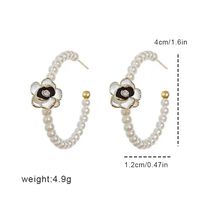 Wholesale Jewelry 1 Pair Modern Style Flower Artificial Pearl Alloy Ear Studs main image 5