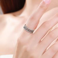 Romantic Heart Shape Sterling Silver Plating Inlay Zircon Rings main image 1