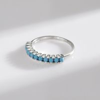 Sweet Jewelry Sterling Silver Inlay Turquoise Rings main image 5