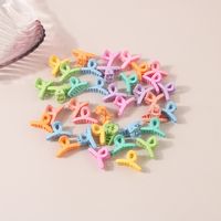 Sweet Flower Alloy Artificial Crystal Artificial Pearls Resin Hair Claws sku image 4