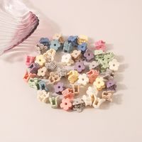 Sweet Flower Alloy Artificial Crystal Artificial Pearls Resin Hair Claws sku image 11