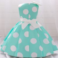 Casual Elegant Polka Dots Printing Polyester Girls Dresses main image 6