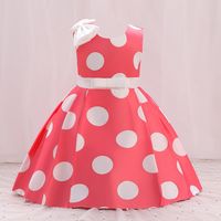 Casual Elegant Polka Dots Printing Polyester Girls Dresses main image 4