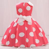 Casual Elegant Polka Dots Printing Polyester Girls Dresses main image 3