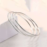 Wholesale Jewelry Simple Style Solid Color Alloy Bangle sku image 1