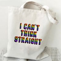 Women's Simple Style Letter Shopping Bags main image 3