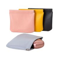 Women's All Seasons Pu Leather Solid Color Simple Style Square Cosmetic Bag main image 4