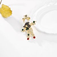 Classic Style Human Alloy Inlay Artificial Gemstones Unisex Brooches main image 1