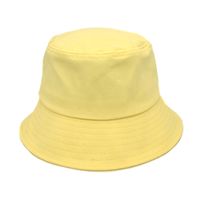 Unisex Lässig Einfarbig Flache Traufen Bucket Hat sku image 1