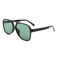 Retro Solid Color Pc Round Frame Full Frame Women's Sunglasses sku image 7