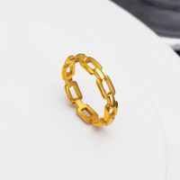 Wholesale Simple Style Solid Color Titanium Steel Rings main image 2