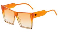 Exagéré Dégradé De Couleur Pc Oeil De Chat Plein Cadre Femmes De Lunettes De Soleil sku image 2