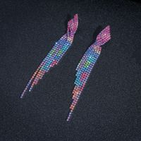 Simple Style Alliage Strass Impression Des Boucles D'oreilles Banquet Boucles D'oreilles sku image 3