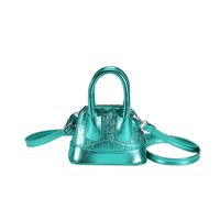 Women's All Seasons Pu Leather Solid Color Vintage Style Square Zipper Handbag sku image 1