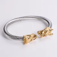 304 Stainless Steel 18K Gold Plated Hip-Hop Inlay Geometric Acrylic Pearl Bangle sku image 24