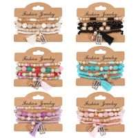 Ethnic Style Oval Tassel Rectangle Beaded Artificial Crystal Alloy Women's Bracelets main image 6
