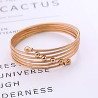 Wholesale Casual Solid Color Titanium Steel Bangle sku image 4