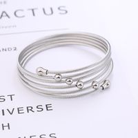 Wholesale Casual Solid Color Titanium Steel Bangle main image 4