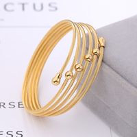 Wholesale Casual Solid Color Titanium Steel Bangle main image 1