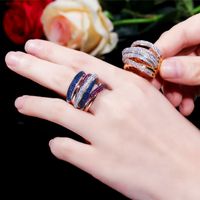 Wedding Simple Style Korean Style Ball Copper 14k Gold Plated Gold Plated Rhodium Plated Artificial Gemstones Rings In Bulk main image video
