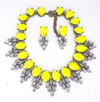 Luxurious Flower Alloy Plating Inlay Artificial Crystal Women's Jewelry Set sku image 9