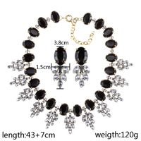 Luxurious Flower Alloy Plating Inlay Artificial Crystal Women's Jewelry Set main image 2