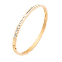 Wholesale Simple Style Round Stainless Steel Bangle main image 2