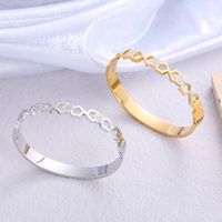 Wholesale Modern Style Hexagon Stainless Steel Artificial Gemstones Bangle main image 3