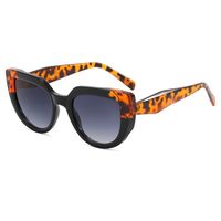 Retro Leopard Ac Cat Eye Full Frame Women's Sunglasses sku image 7