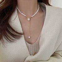 Simple Style Square Butterfly Bow Knot Alloy Pearl Inlay Rhinestones Women's Necklace sku image 219
