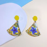 Wholesale Jewelry 1 Pair Bohemian Geometric Arylic Drop Earrings sku image 2