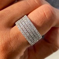 Luxurious Geometric Zircon Copper Wholesale Rings main image 1