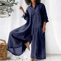 Women's Street Casual Solid Color Full Length Patchwork Jumpsuits main image 8